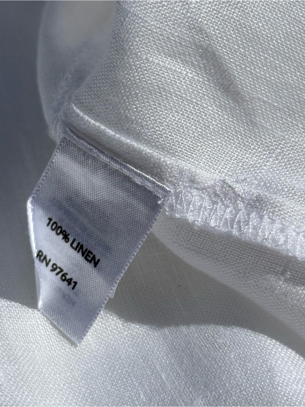 J. Jill White Linen Casual Button-Down Shirt - Picture 6 of 6